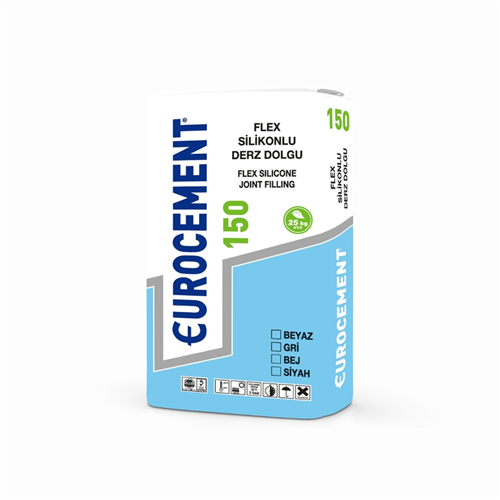 EUROCEMENT 150 SİLİKONLU FLEX DERZ DOLGU GRİ 20 KG